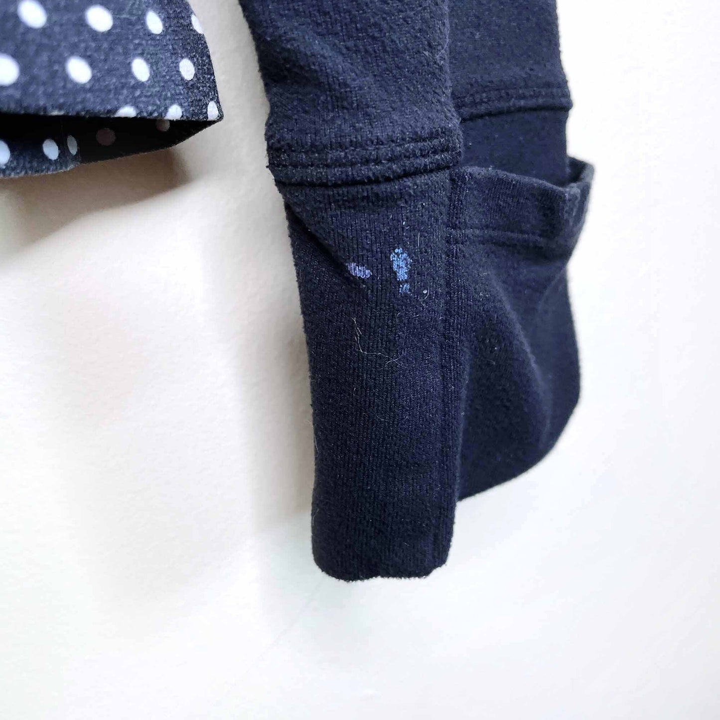 lululemon 1/2 zip running long sleeve with polka dot panel - size 6