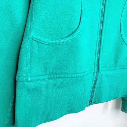 lululemon kelly green scuba hoodie - size 2/4