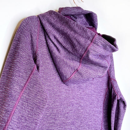 lululemon stride jacket in heathered plum - size 8