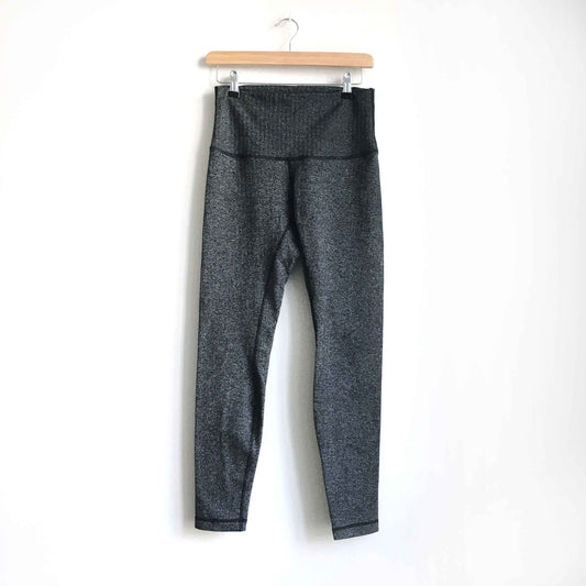 lululemon high rise herringbone wunder under leggings - size 8