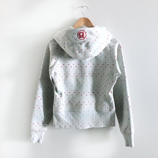 lululemon rainbow polka dot scuba hoodie - size 6