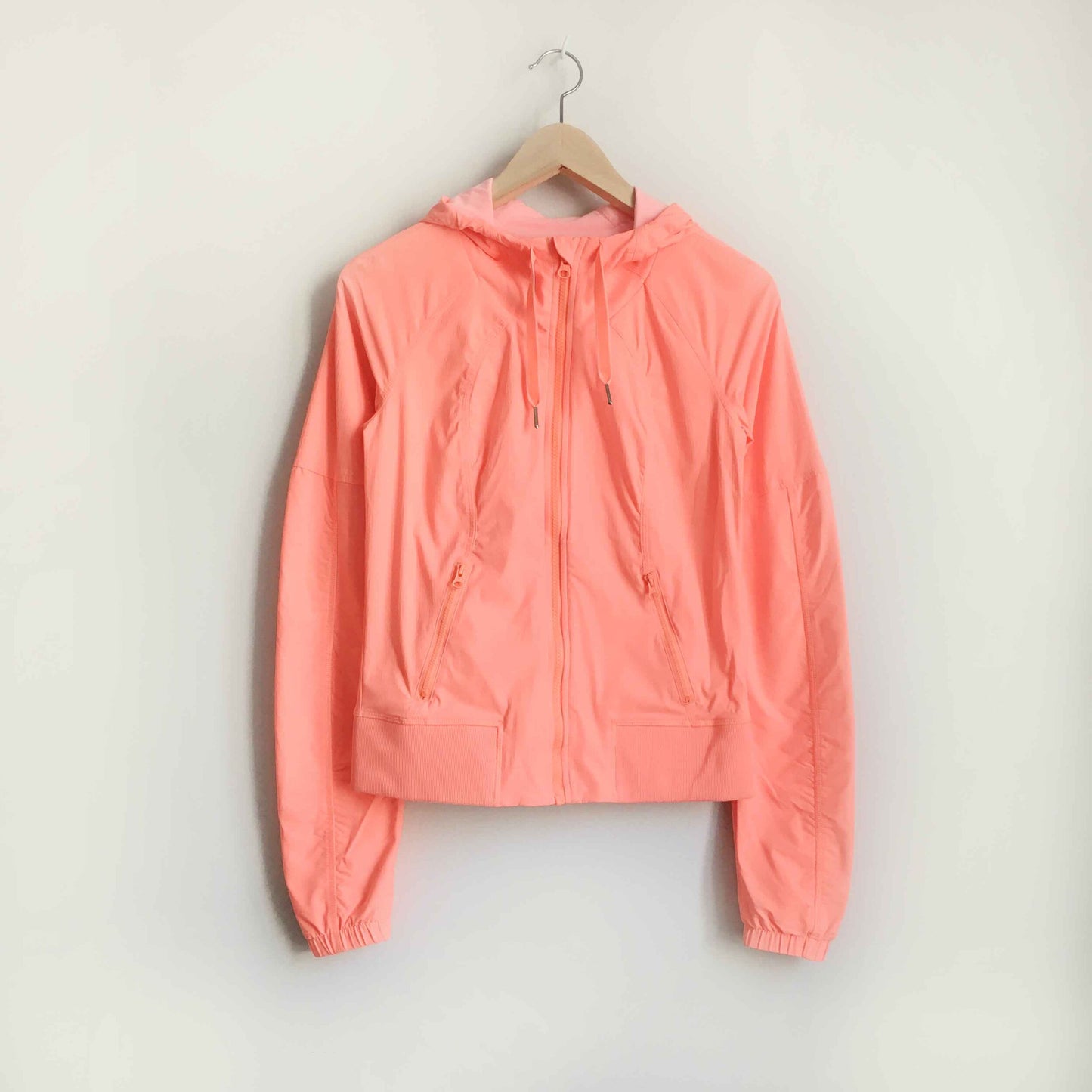 lululemon street to studio pop orange jacket - size 4