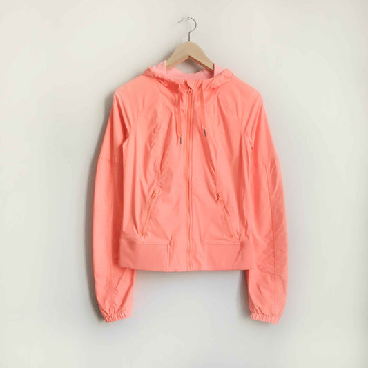 lululemon street to studio pop orange jacket - size 4