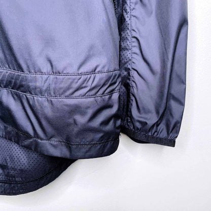 lululemon 1/4 zip light popover jacket with packable hood - size 4