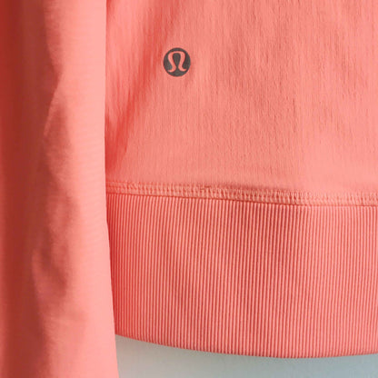 lululemon street to studio pop orange jacket - size 4