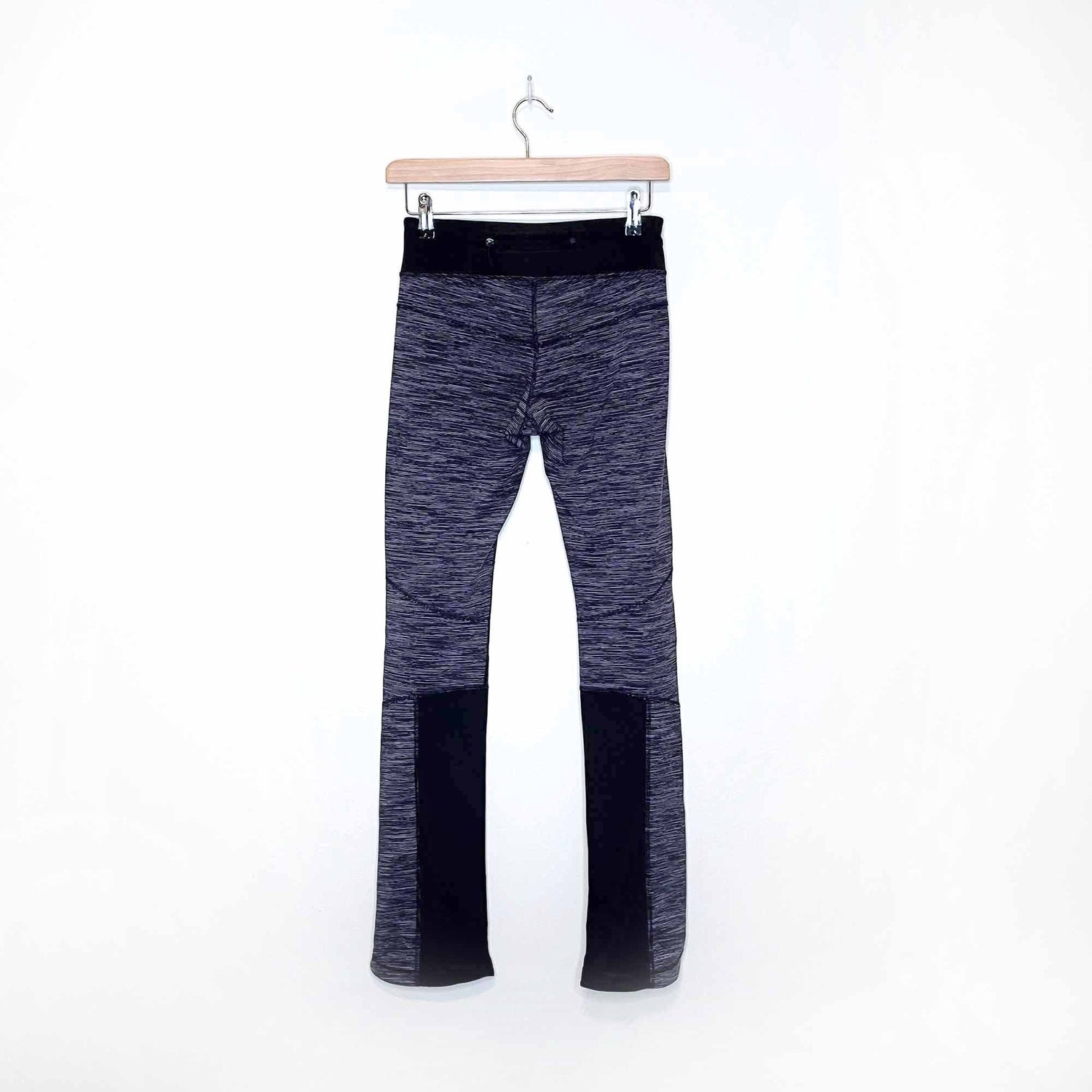 lululemon bootcut ribbed panel yoga pants - size 4 – good market
