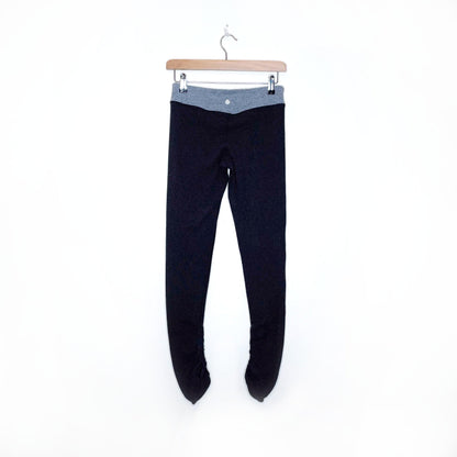 lululemon favourite ribbed ruched leggings - size 4
