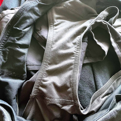 lululemon black drawstring running shorts - size 10