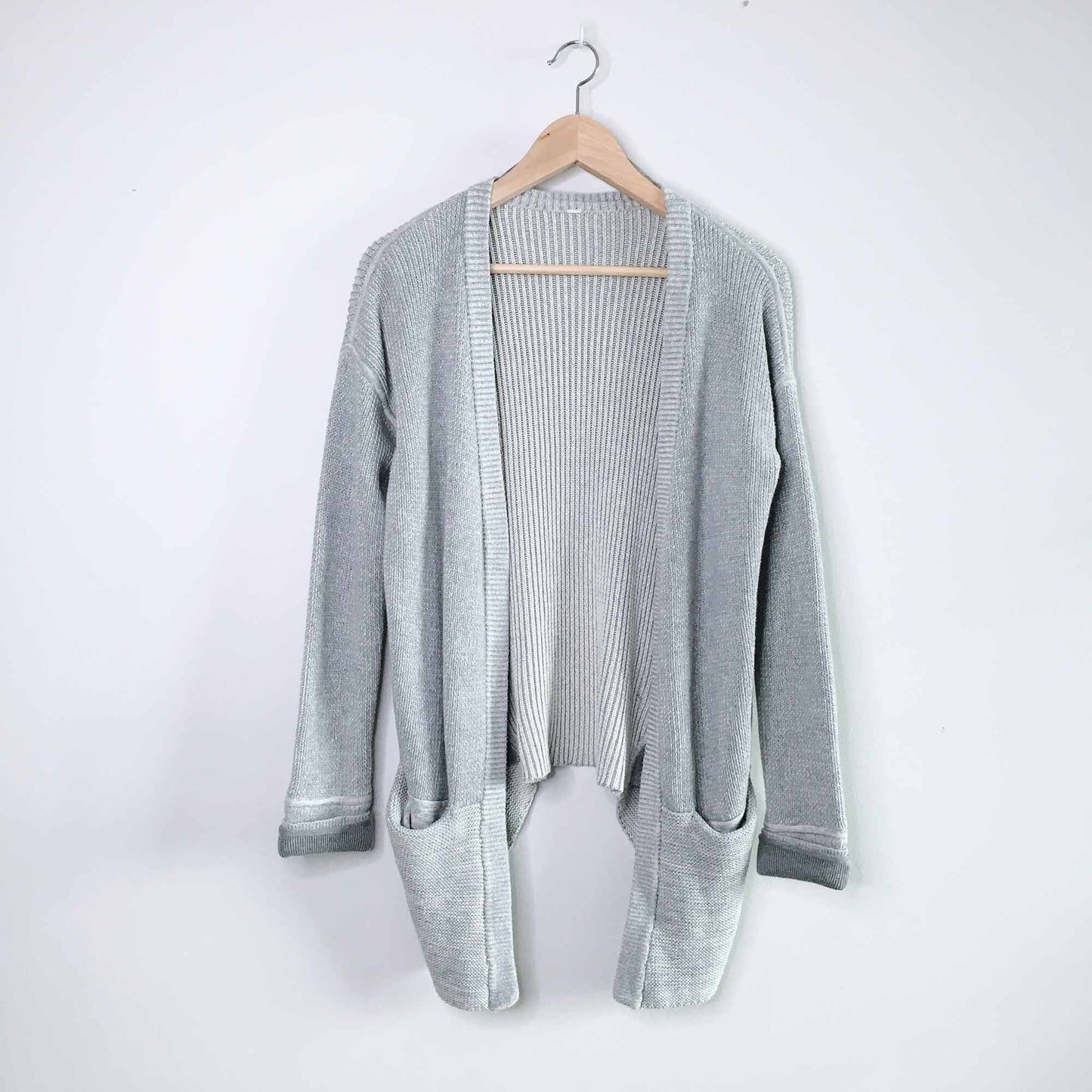 lululemon vestigan double waterfall cardigan - size 6/8