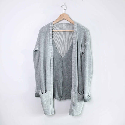 lululemon vestigan double waterfall cardigan - size 6/8