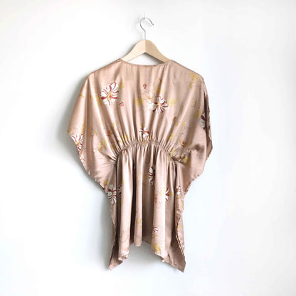 Anthropologie Lux silk kimono top - size Large