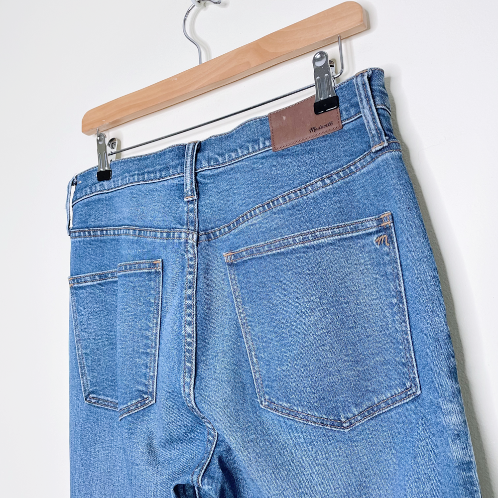 madewell high rise flea market flare jeans - size 30T