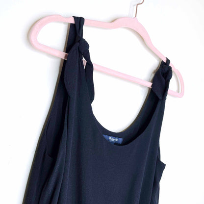 madewell tie-shoulder jumpsuit - size small