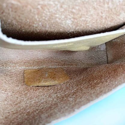 madewell raw leather messenger saddle bag cross body