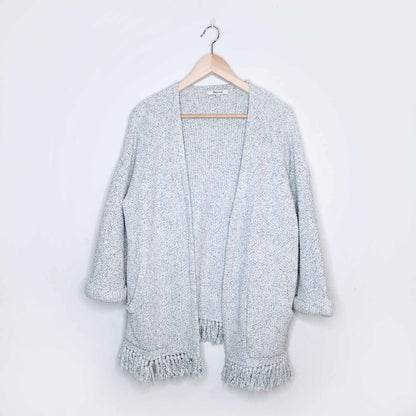 Madewell Memento fringe open cardigan - size Small