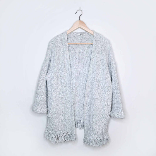 Madewell Memento fringe open cardigan - size Small