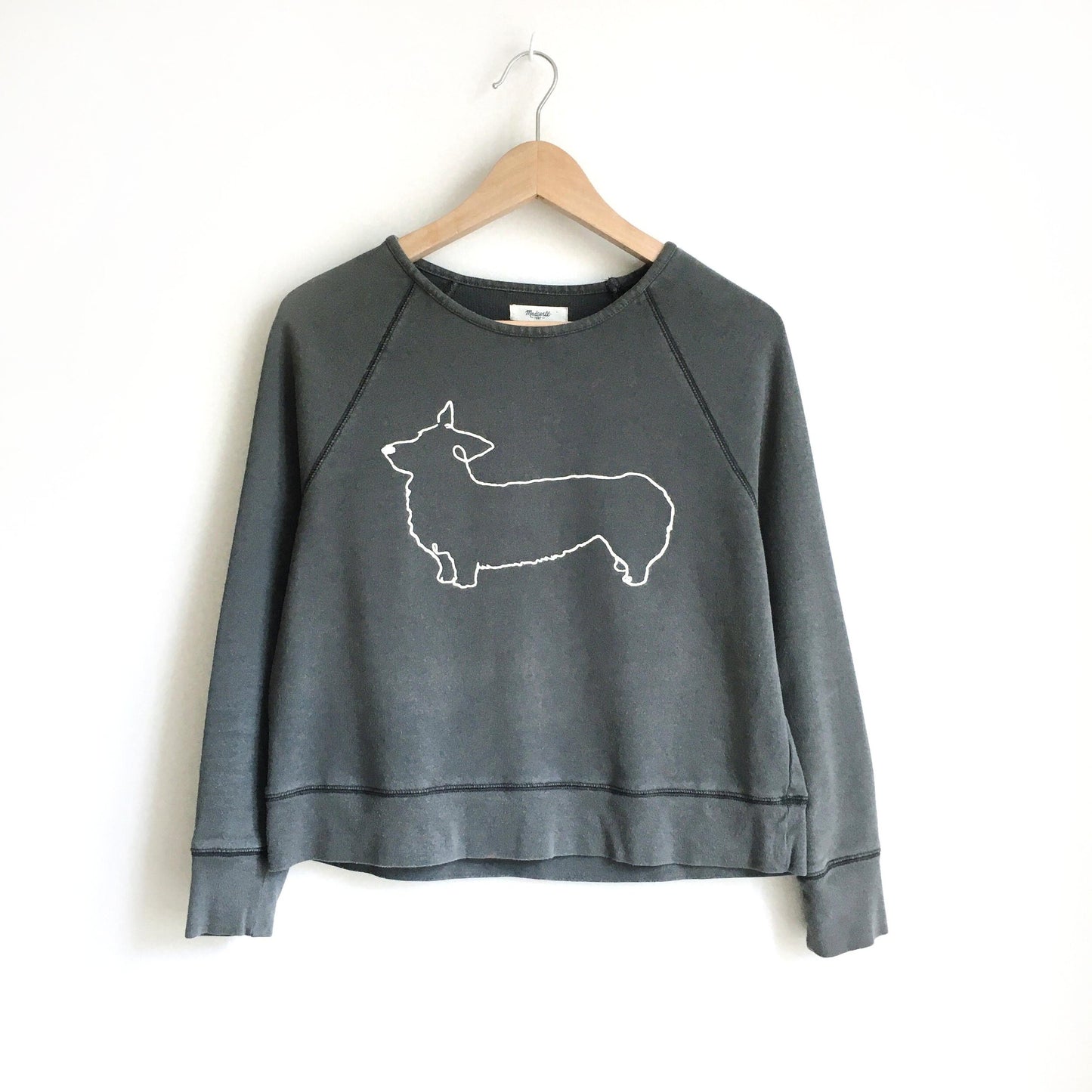Madewell Corgi Sweatshirt - size xxs
