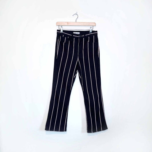 madewell high rise cali demi-boot jeans in elsie stripe - size 26