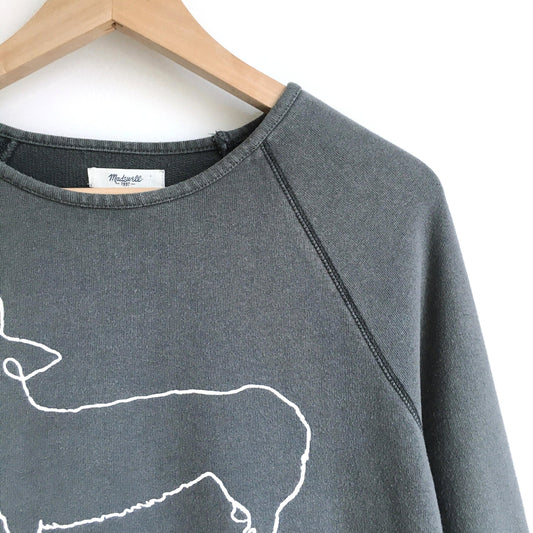 Madewell Corgi Sweatshirt - size xxs