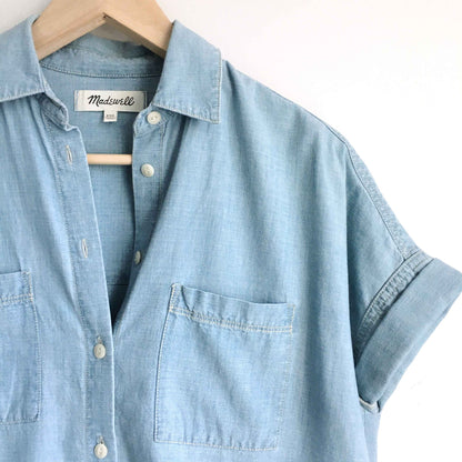 Madewell Chambray Courier Shirt - size xxs