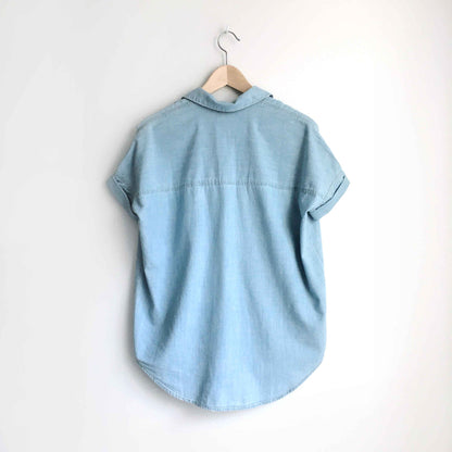 Madewell Chambray Courier Shirt - size xxs