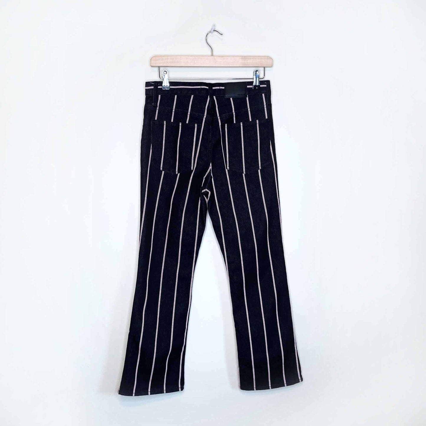 madewell high rise cali demi-boot jeans in elsie stripe - size 26
