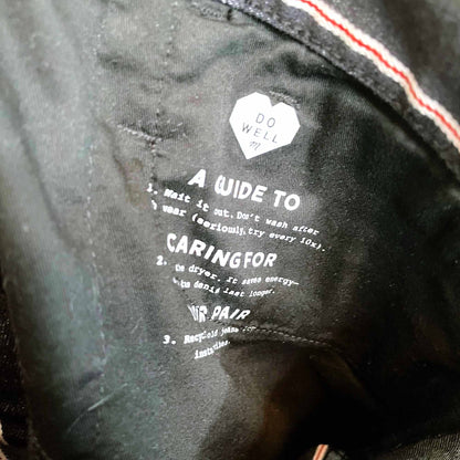 madewell high rise cali demi-boot jeans in elsie stripe - size 26