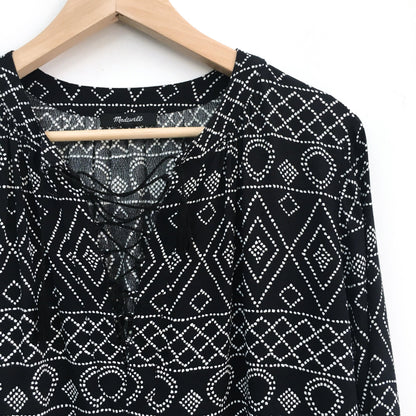 Madewell lace-up Caravan blouse - size Small