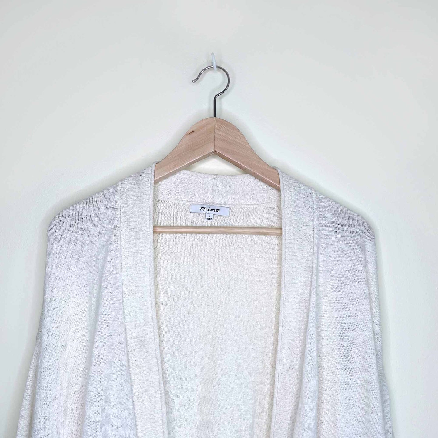 madewell marled bradley cardigan sweater - size large