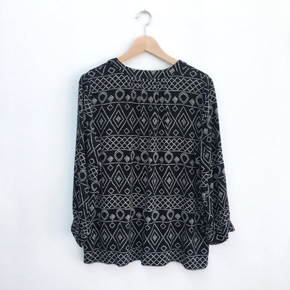 Madewell lace-up Caravan blouse - size Small