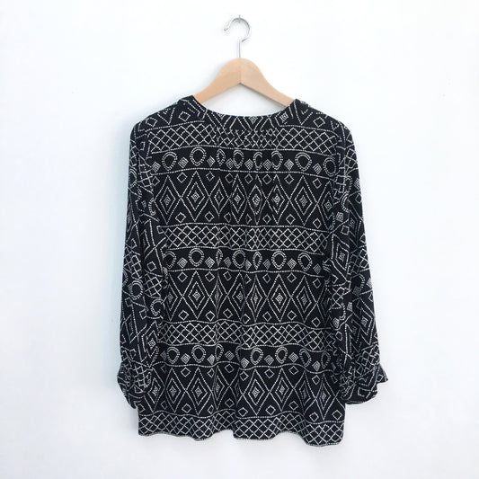 Madewell lace-up Caravan blouse - size Small