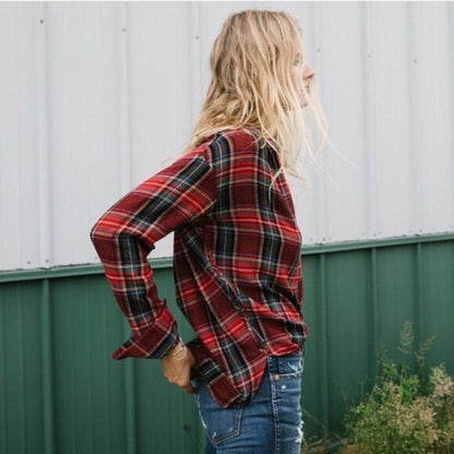 Madewell central buttondown in tartan - size xs