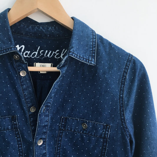Madewell Popover with polka dots - size xs