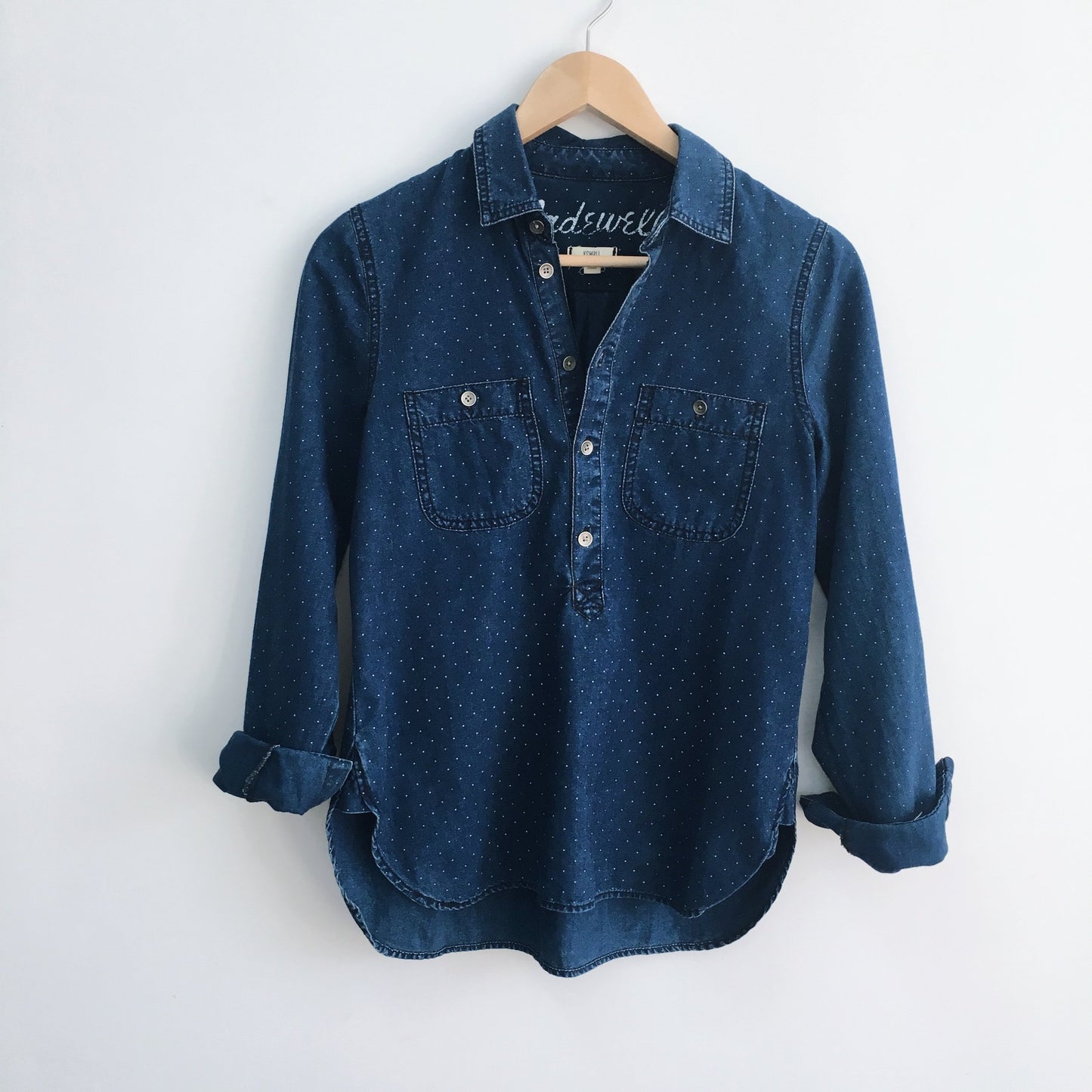 Madewell Popover with polka dots - size xs