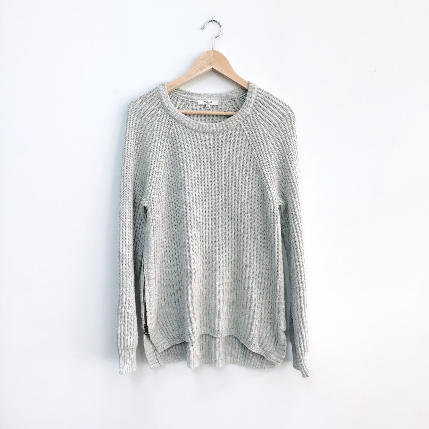 Madewell Tracklist Side Zipper Sweater - size Medium
