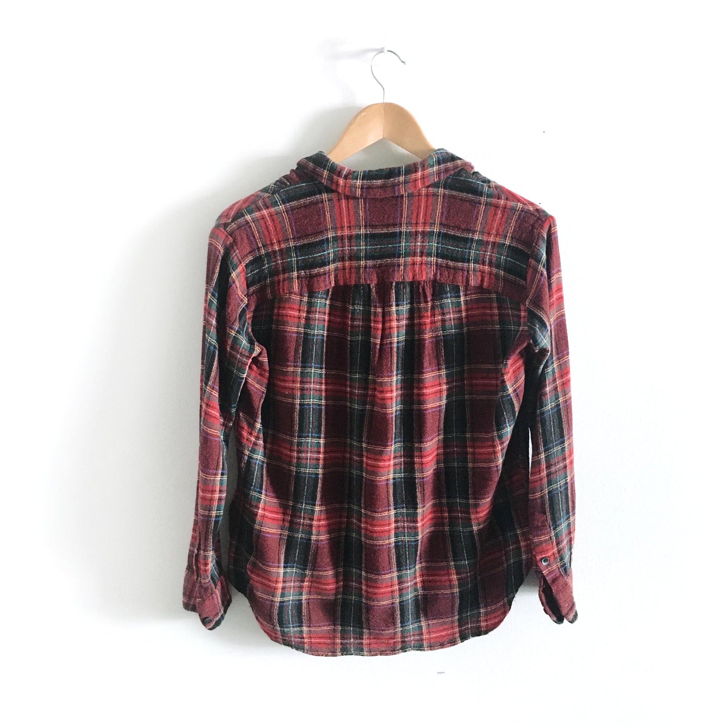 Madewell central buttondown in tartan - size xs