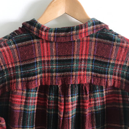 Madewell central buttondown in tartan - size xs