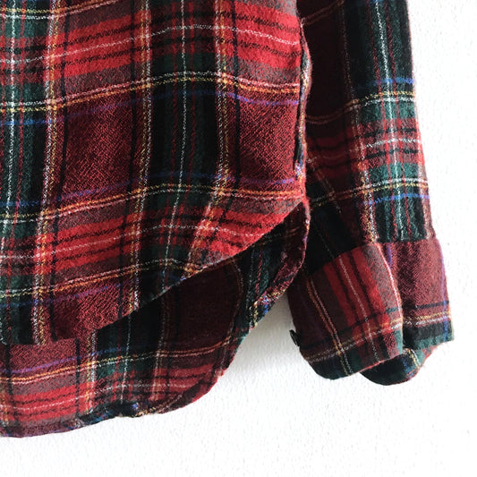 Madewell central buttondown in tartan - size xs