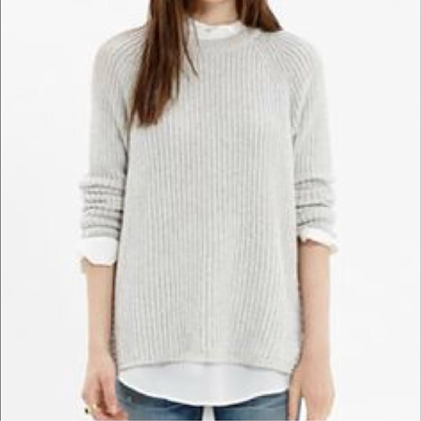Madewell Tracklist Side Zipper Sweater - size Medium
