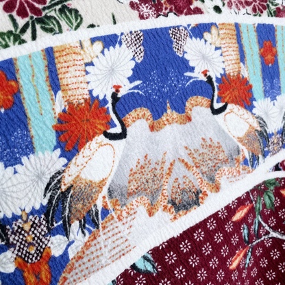 maeve vianna stretch knit asian crane pencil skirt - size medium