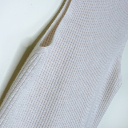 maeve 100% cashmere sleeveless mock neck sweater - size medium