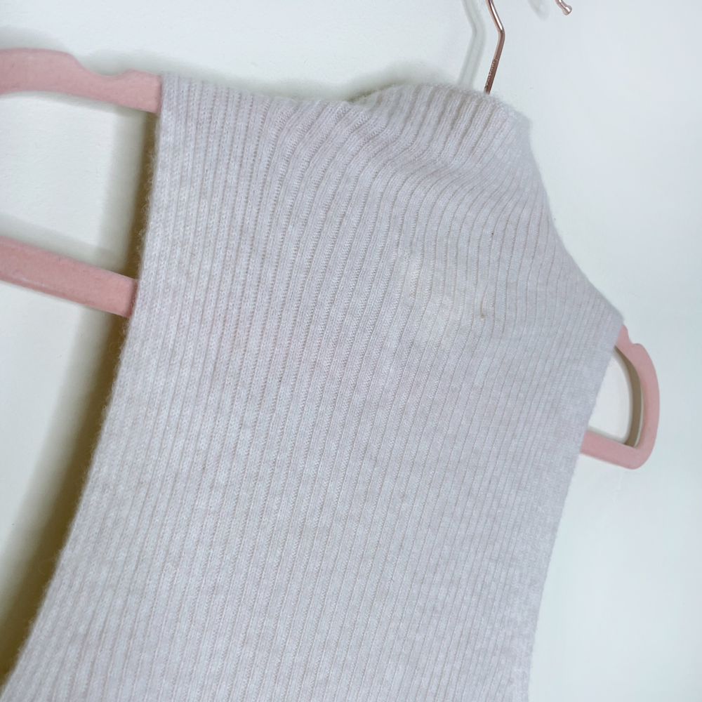 maeve 100% cashmere sleeveless mock neck sweater - size medium