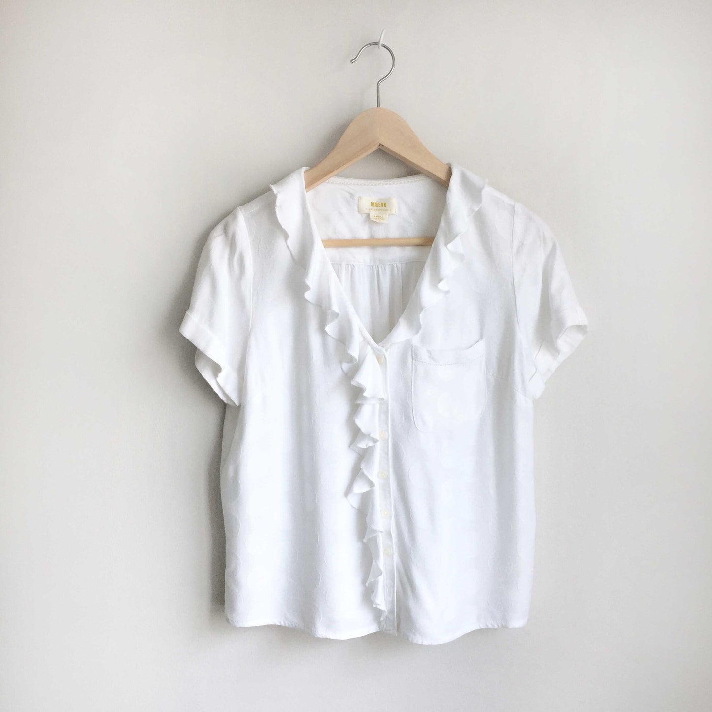 Maeve Jojo ruffled top - size Small