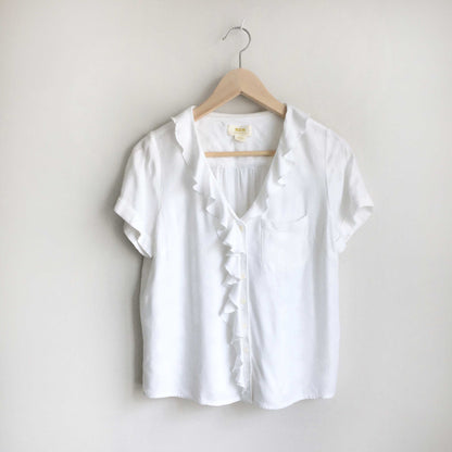 Maeve Jojo ruffled top - size Small