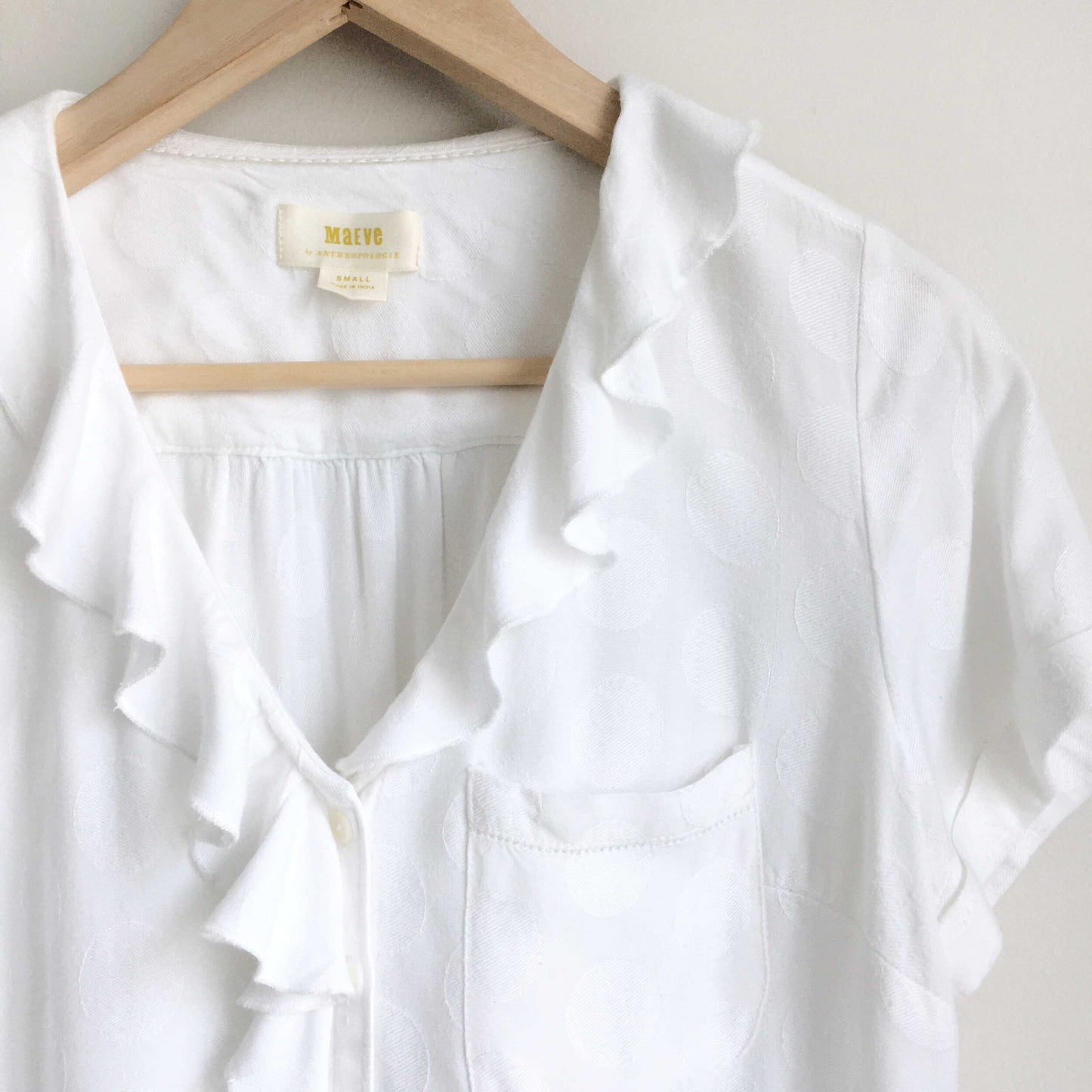 Maeve Jojo ruffled top - size Small