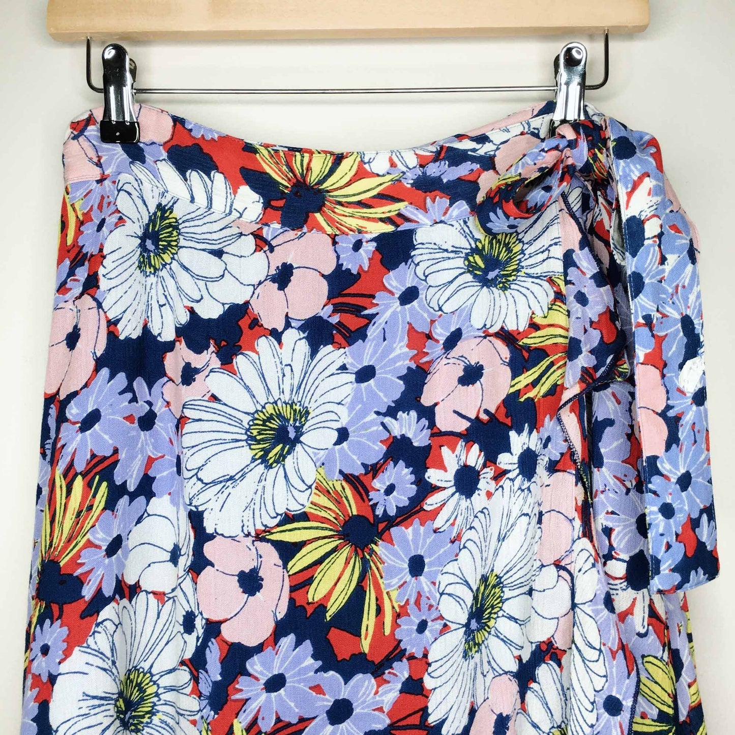 Maeve Sybil floral midi wrap skirt - size xs