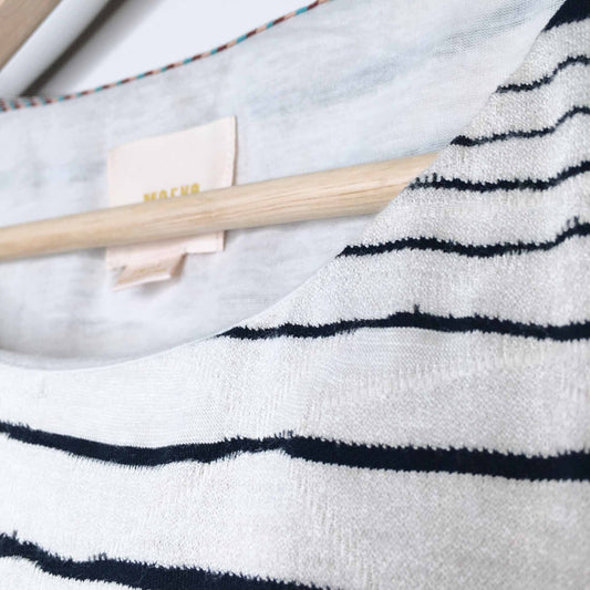maeve stripestack a-line t-shirt dress - size small