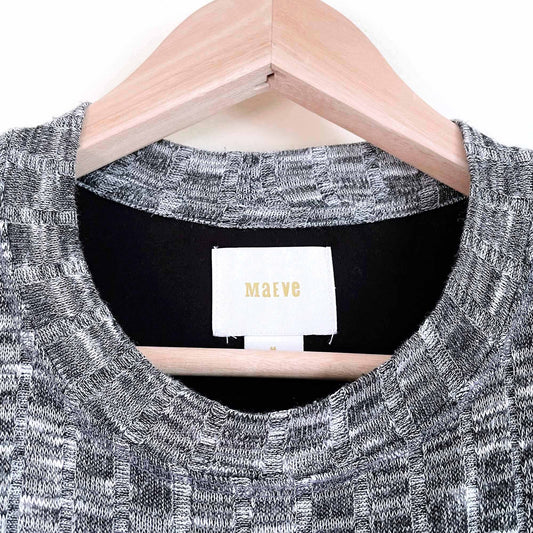 maeve emerson high neck knit swing dress - size medium