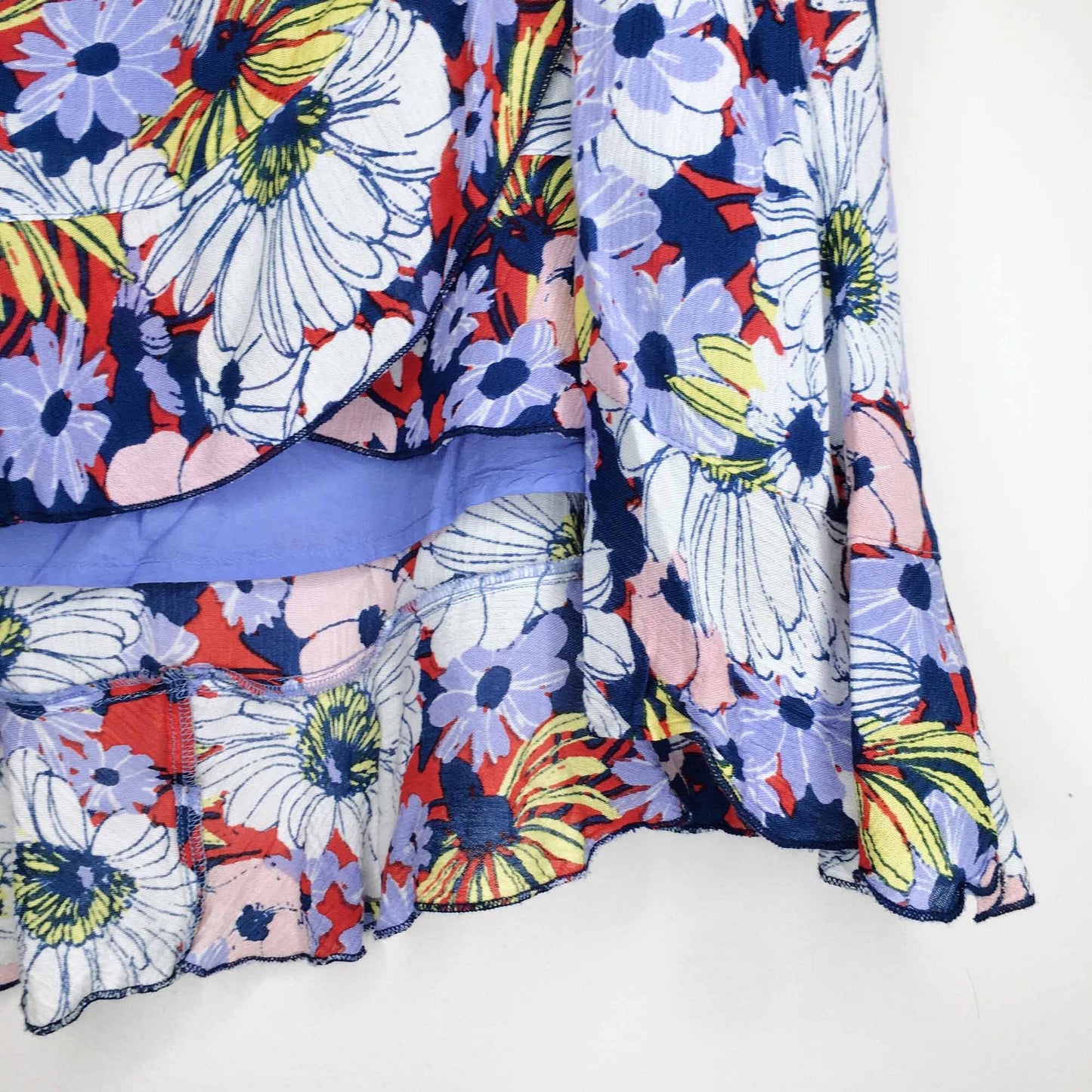 Maeve Sybil floral midi wrap skirt - size xs