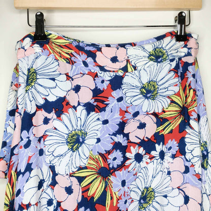 Maeve Sybil floral midi wrap skirt - size xs